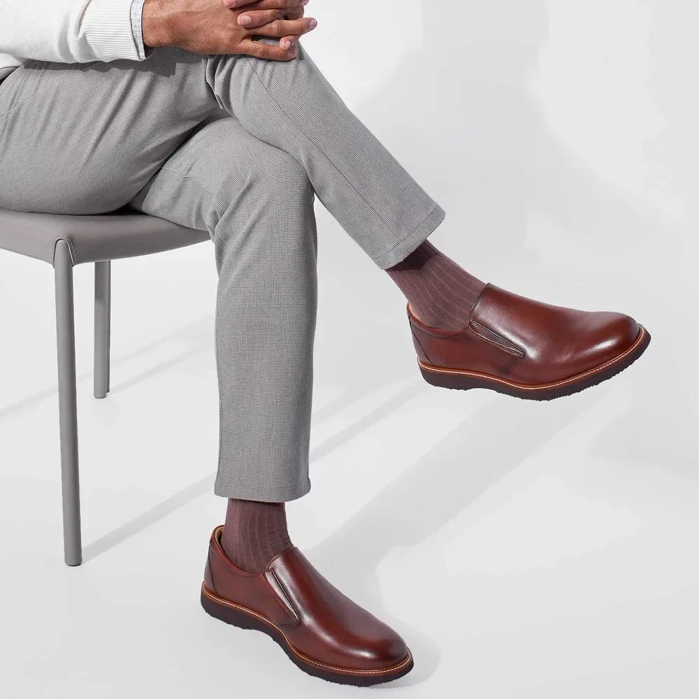 *Brand New* Samuel Hubbard Men's Frequent Traveler Loafer Cognac Leather Size 10